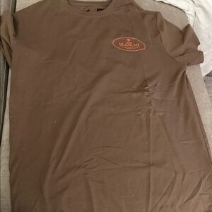 Saison Blanche Brown Tee with Orange Chest Logo